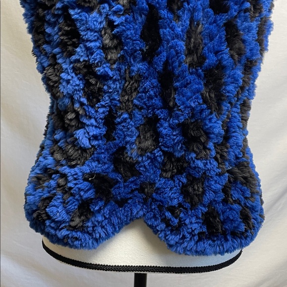 PAULA LISHMAN Limited Hand Knit Beaver Fur vest fuzzy fluffy - Picture 13 of 16